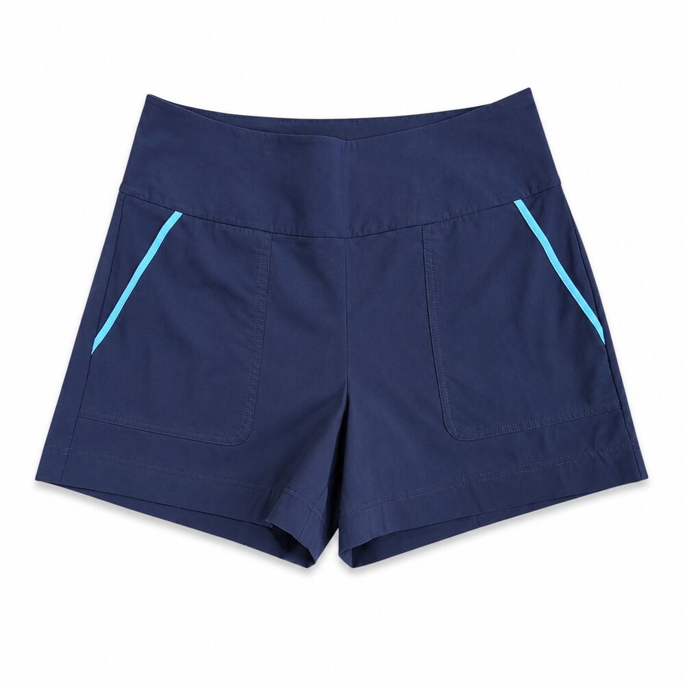 Kinona Navy Golf Shorts Women's Medium Italian Fabric Stretch Athletic Pockets